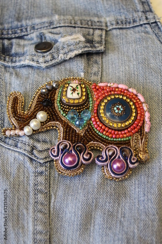 It is fashionable to wear brooches on clothes, on bags - everywhere