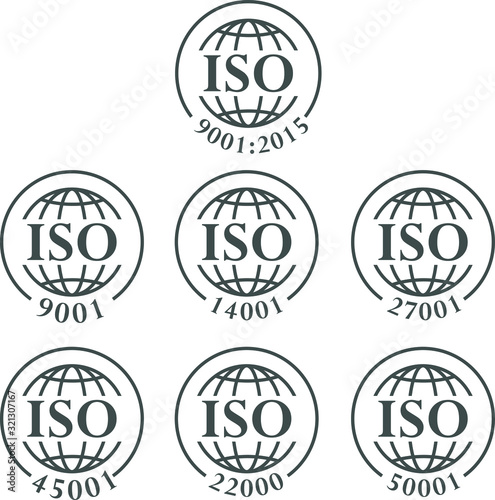 ISO icon, vector