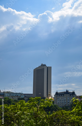 modern building and blue sky