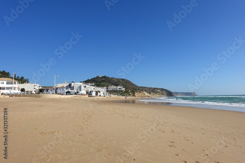 The beach at Salema on the Algarve in winter © rocklights