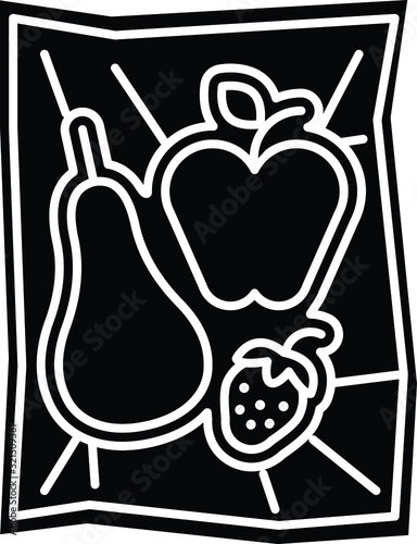 Food vacuum bag icon
