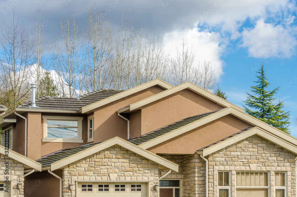 the roof of the house with nice window