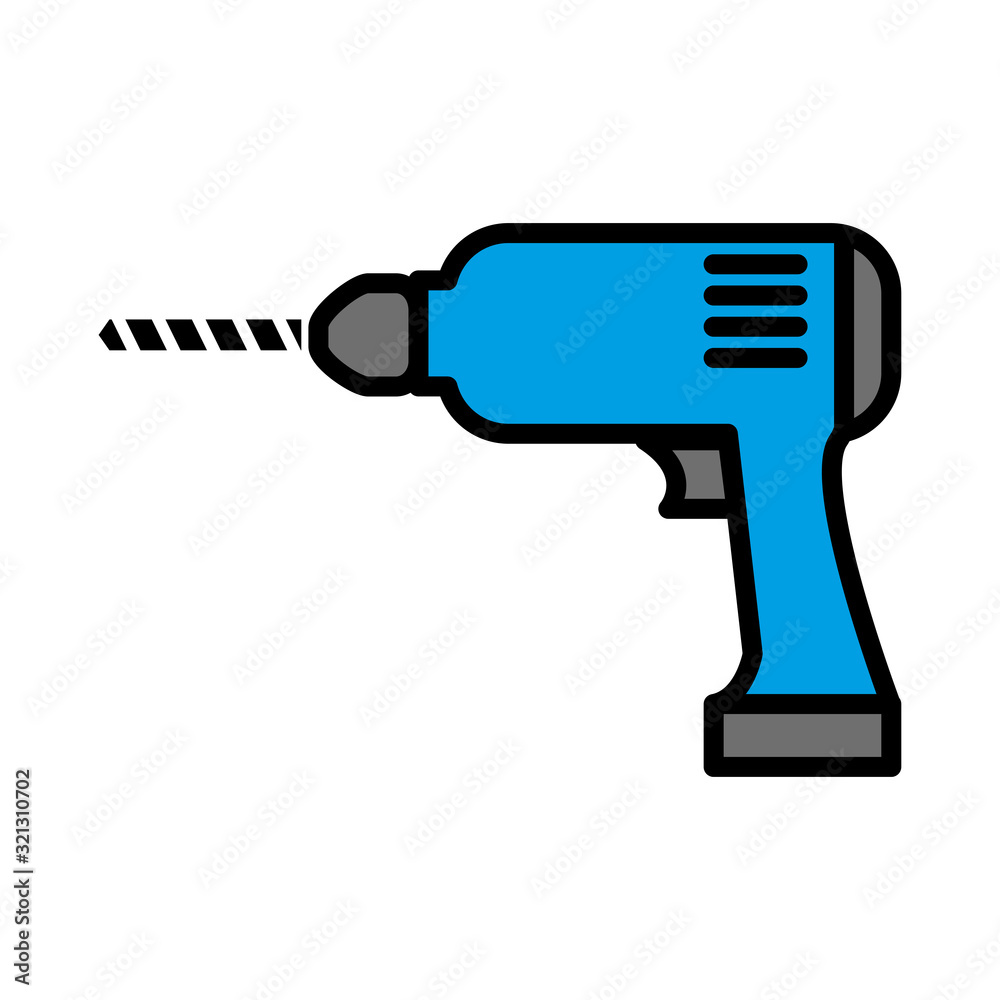 Drill vector icon Drill vector icon
