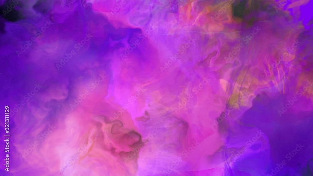 Violet watercolor appears