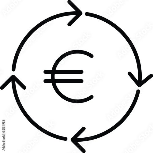 Money turnover icon
