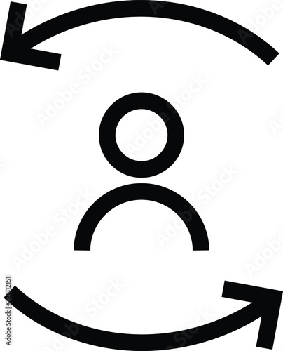 turnover icon, vector