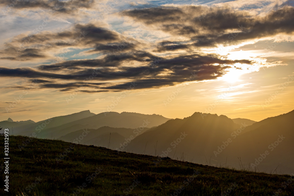 Allgäu - Berge - Sonnenuntergang - Alpen - Ifen
