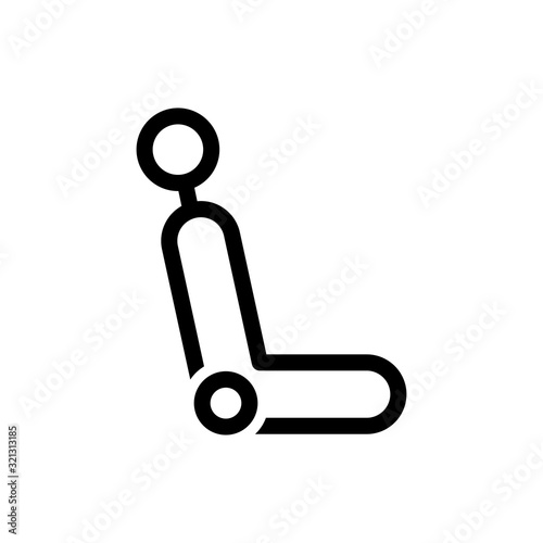 Car seat icon