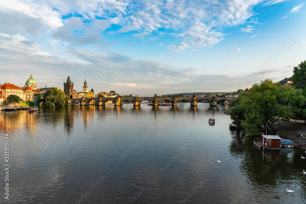 Fototapeta premium Charles Bridge Prague in Czech Republic.