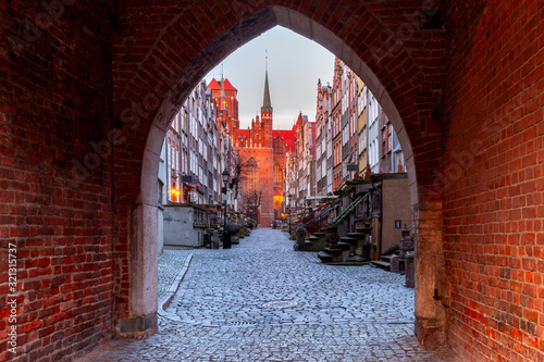 Gdansk. Famous Mariack Street. photo