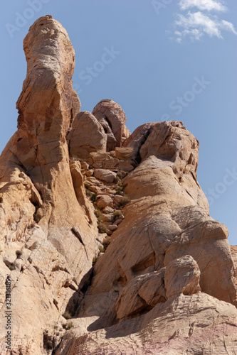 Desert Rock Formation and Arch in Nevada