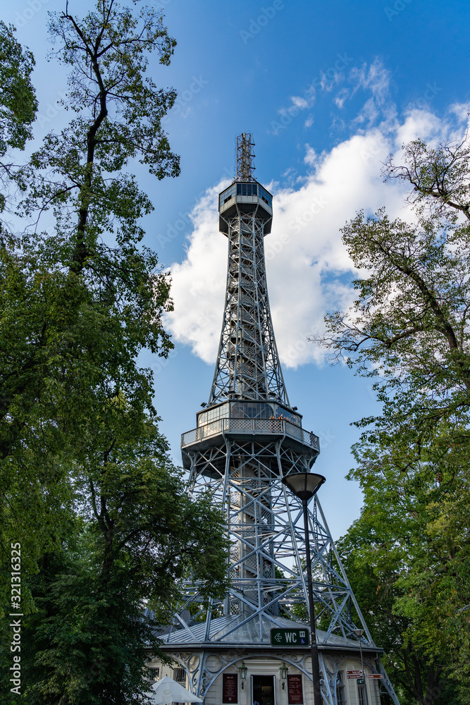 Petrin Observation Tower Prague in Czech Republic. Petrin Observation Tower Prague in Czech Republic.
