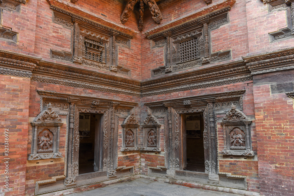 Temple of Durban square at Patan near Kathmandu in Nepal