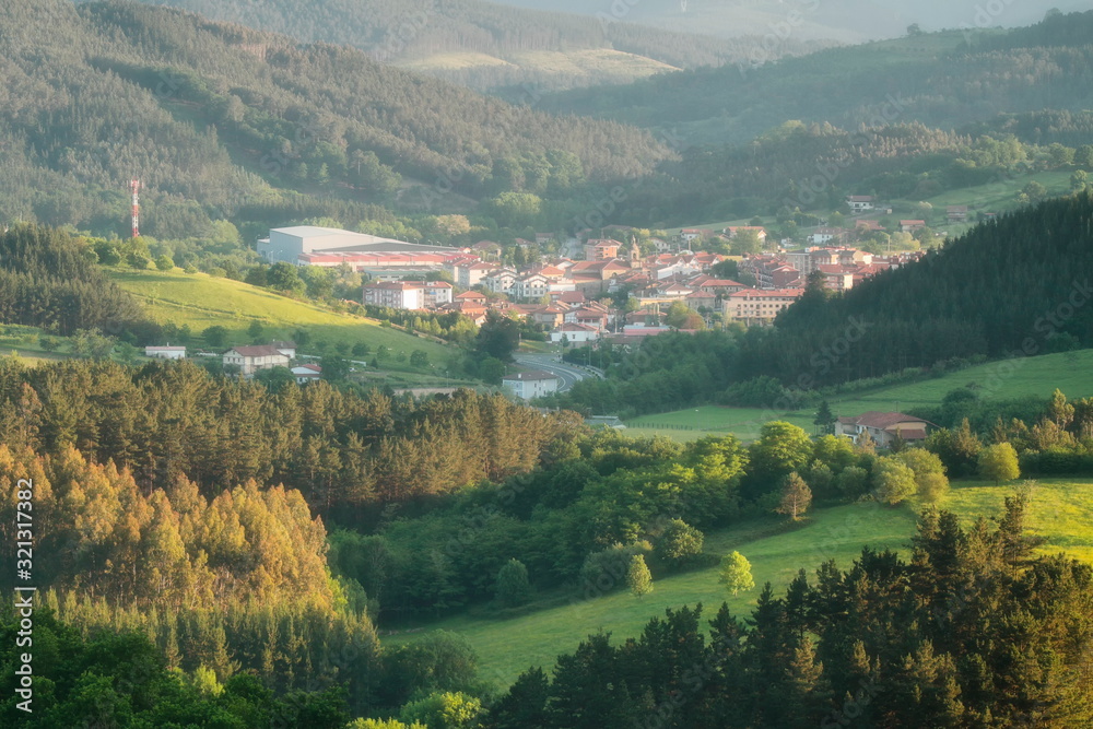 May. 27, 2015; Larrabetzu, Bizkaia (Basque Country). Larrabetzu is a beautiful village located in the Txorierri valley, in the heart of Bizkaia (Basque Country).