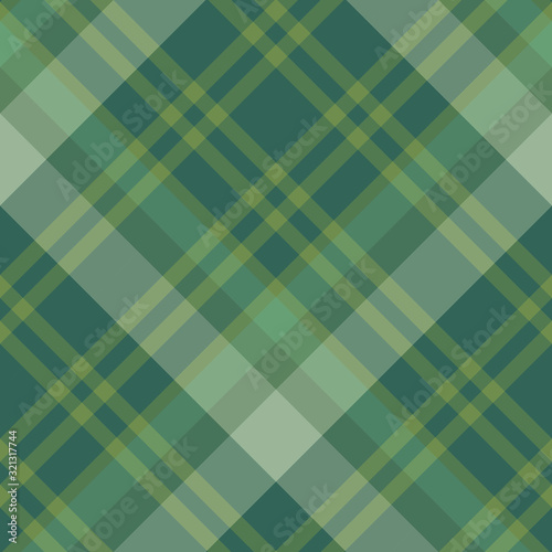 Seamless pattern in cute discreet green colors for plaid, fabric, textile, clothes, tablecloth and other things. Vector image. 2