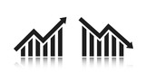 Charts business and trade icon