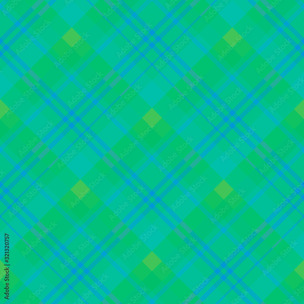Seamless pattern in cute blue and green colors for plaid, fabric, textile, clothes, tablecloth and other things. Vector image. 2 Seamless pattern in cute blue and green colors for plaid, fabric, textile, clothes, tablecloth and other things. Vector image. 2