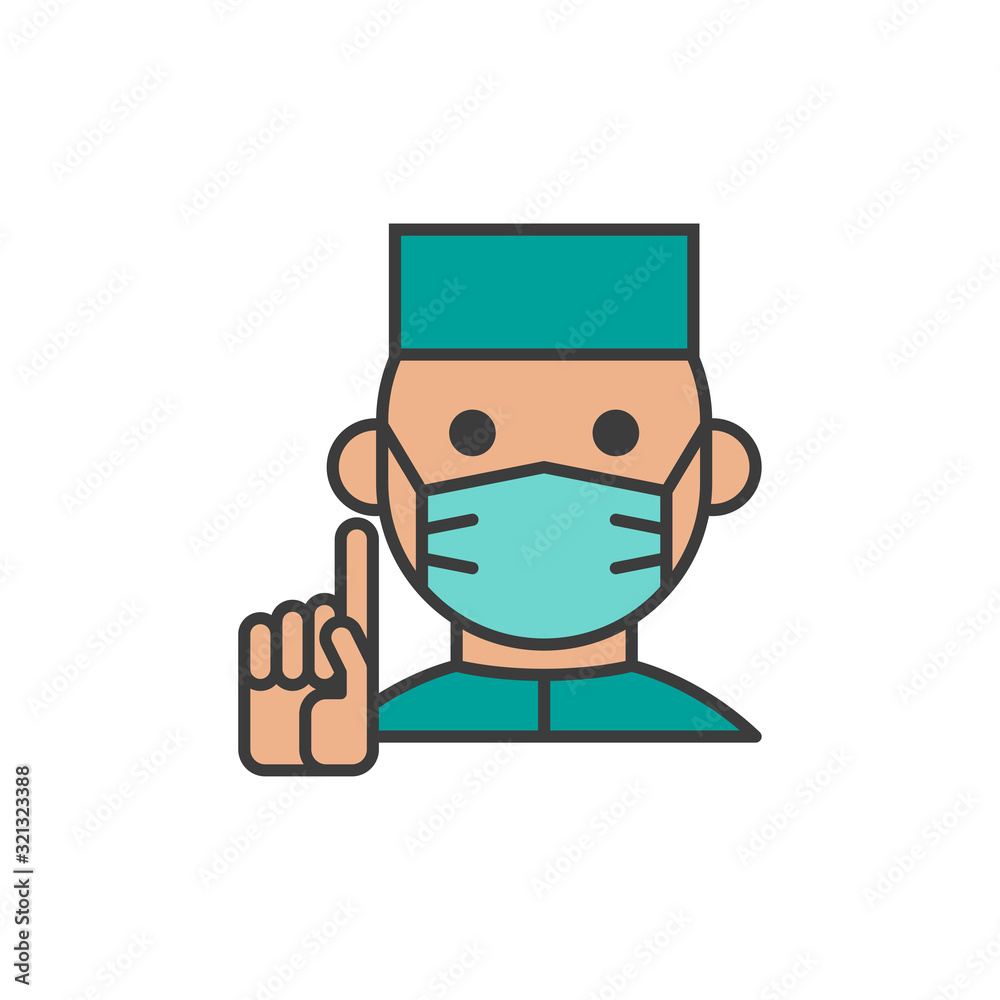 Doctor Icon. Simple vector illustration Doctor Icon. Simple vector illustration