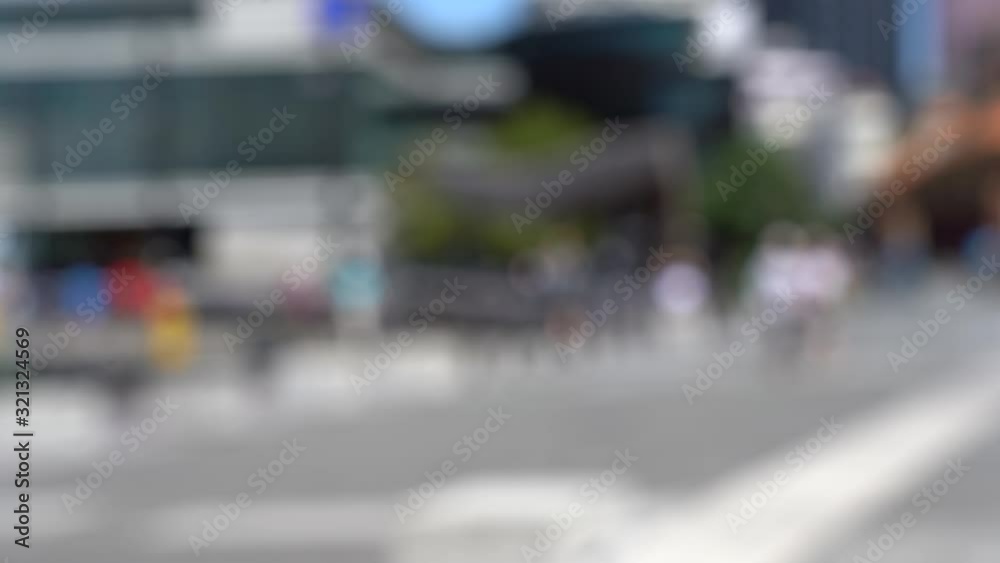 Blurred video of Downtown Wellington City waterfront view in the capital of New Zealand; Slow motion Blurred video of Downtown Wellington City waterfront view in the capital of New Zealand; Slow motion