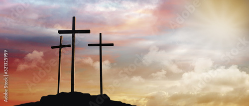 Canvastavla Crucifixion Of Jesus Christ
