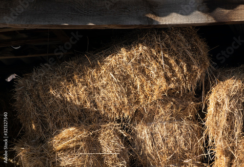 a bale of hay on the other ones