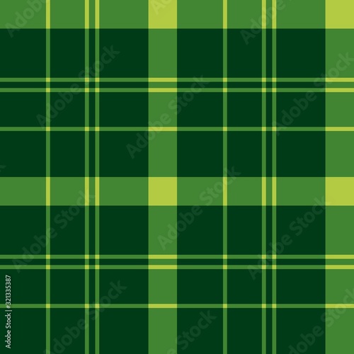 Seamless pattern in fantasy dark green colors for plaid, fabric, textile, clothes, tablecloth and other things. Vector image.