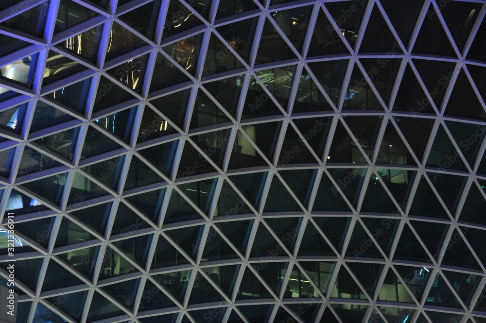 A canopy made of polycarbonate arc . Metal construction. A canopy made of polycarbonate arc . Metal construction.