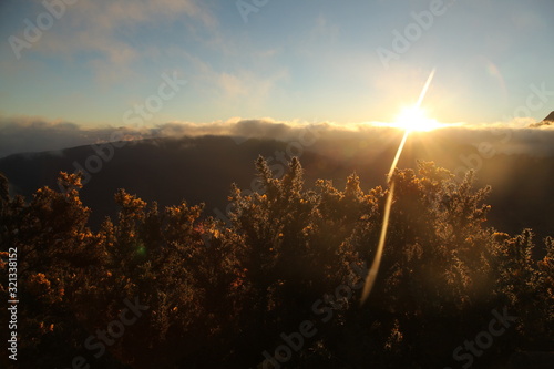 levé du soleil Maido cirque de mafate photo