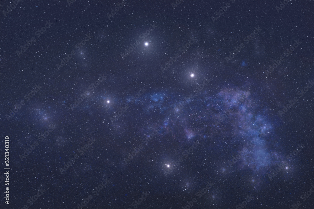 Φωτογραφία Crux constellation stars in outer space
