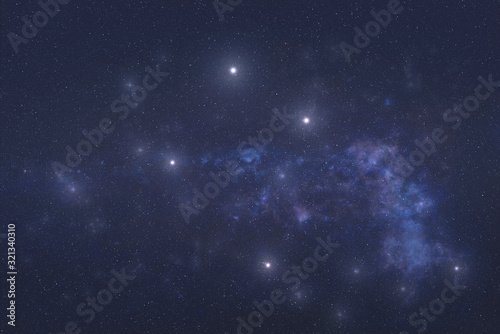 Crux constellation stars in outer space. Crux constellation stars. Elements of this image were furnished by NASA 