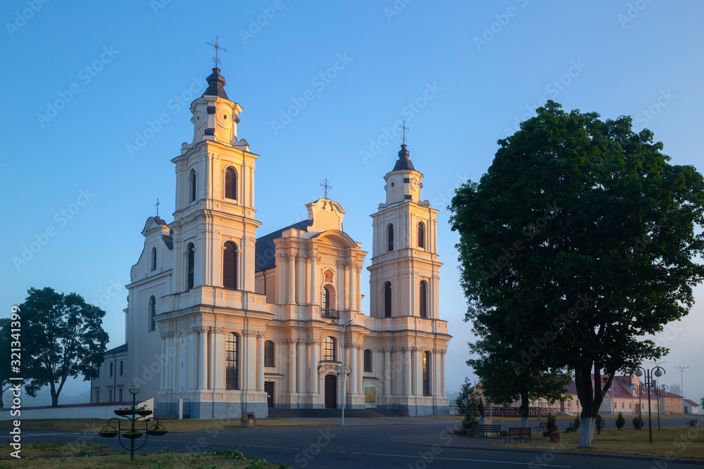 Fototapeta premium Old catholic church in Belarus