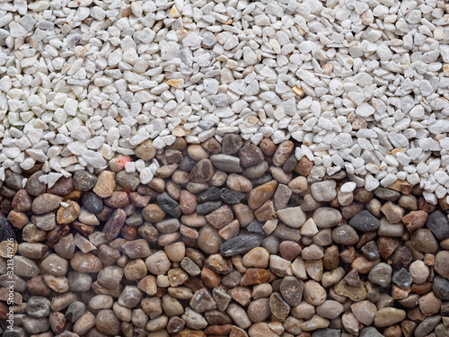 Canvas Print Background with many small stones