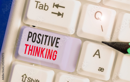 Φωτογραφία Word writing text Positive Thinking