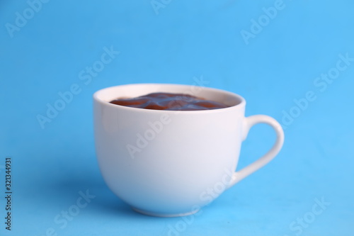 white cup of delicious chocolate