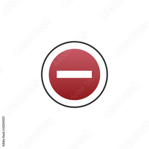 Round red minus mark icon, delete or remove button, Stock Vector illustration isolated on white background. Free Download Round red minus mark icon, delete or remove button, Stock Vector illustration isolated on white background. - GFXLoad