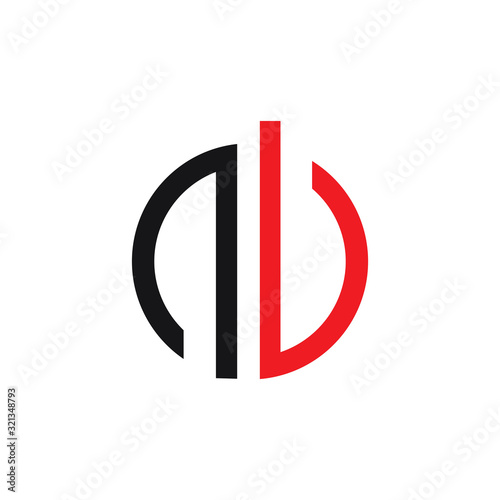 Initial letter ab or ba logo vector templates