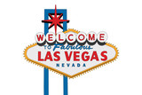 Vector of the Welcome to Fabulous Las Vegas sign with white background.