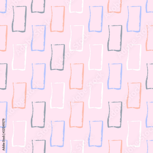 Seamless pattern with paint spots. Vector illustration.