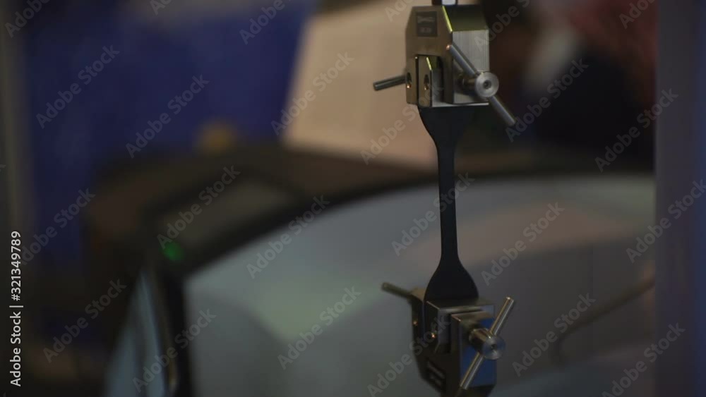 Strength test in production. Machine for testing the strength of materials.1920 X 1080 Full Hd.