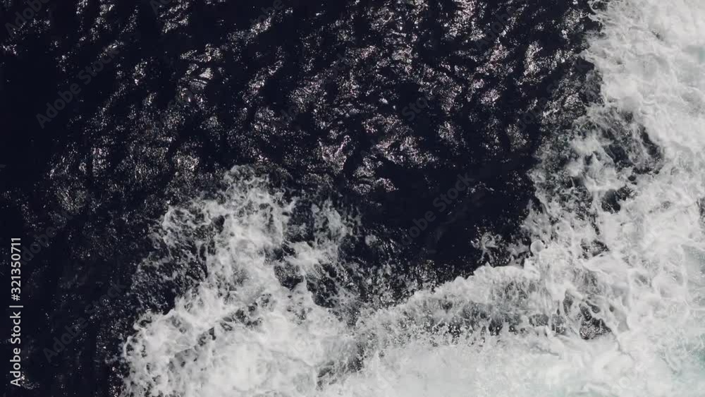 Powerful waves pulled out from fast moving boat, a huge stream of deep blue water with white foam rising up, steady beautiful shot. Pleasure Boat Sailing Powerful waves pulled out from fast moving boat, a huge stream of deep blue water with white foam rising up, steady beautiful shot. Pleasure Boat Sailing