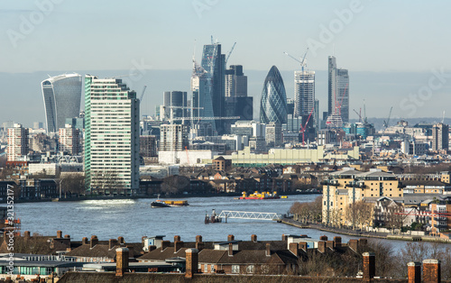 View of city of London