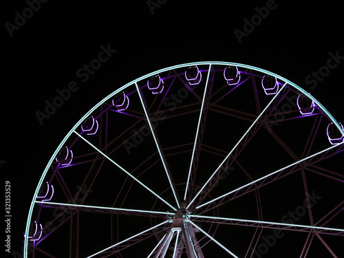 large multi-colored ferris wheel