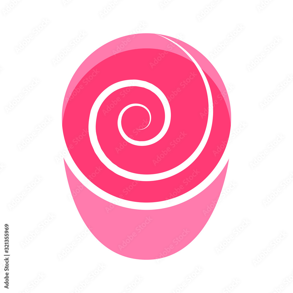 Rose Flower Icon - Isolated On White Background - Vector. Flat Rose Flower Logo. Simple Flower Icon For Tulip Template, Spa Label, Floral Logo, Wellness And Blooming Rose Icon Rose Flower Icon - Isolated On White Background - Vector. Flat Rose Flower Logo. Simple Flower Icon For Tulip Template, Spa Label, Floral Logo, Wellness And Blooming Rose Icon