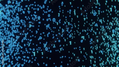 Photography Number matrix modern building at night with light trails in shanghai financial d