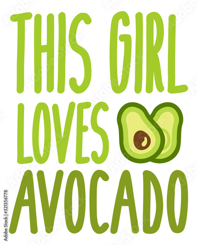 This girl loves avocado