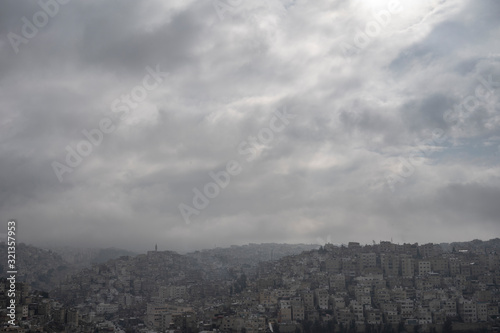 Amman in January Clouds