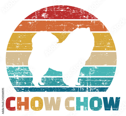 Chow Chow vintage color
