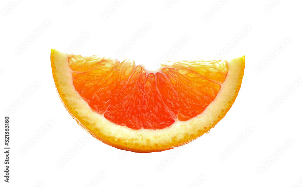 orange slice on white background orange slice on white background