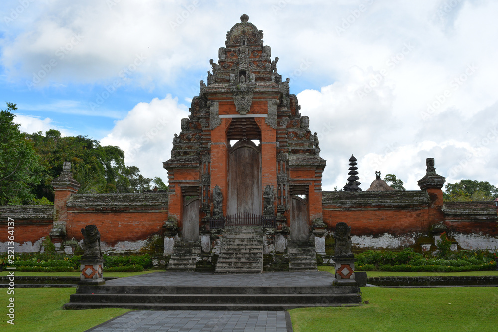 Main Entrance of Pura Taman Ayun Temple in Bali, Indonesia