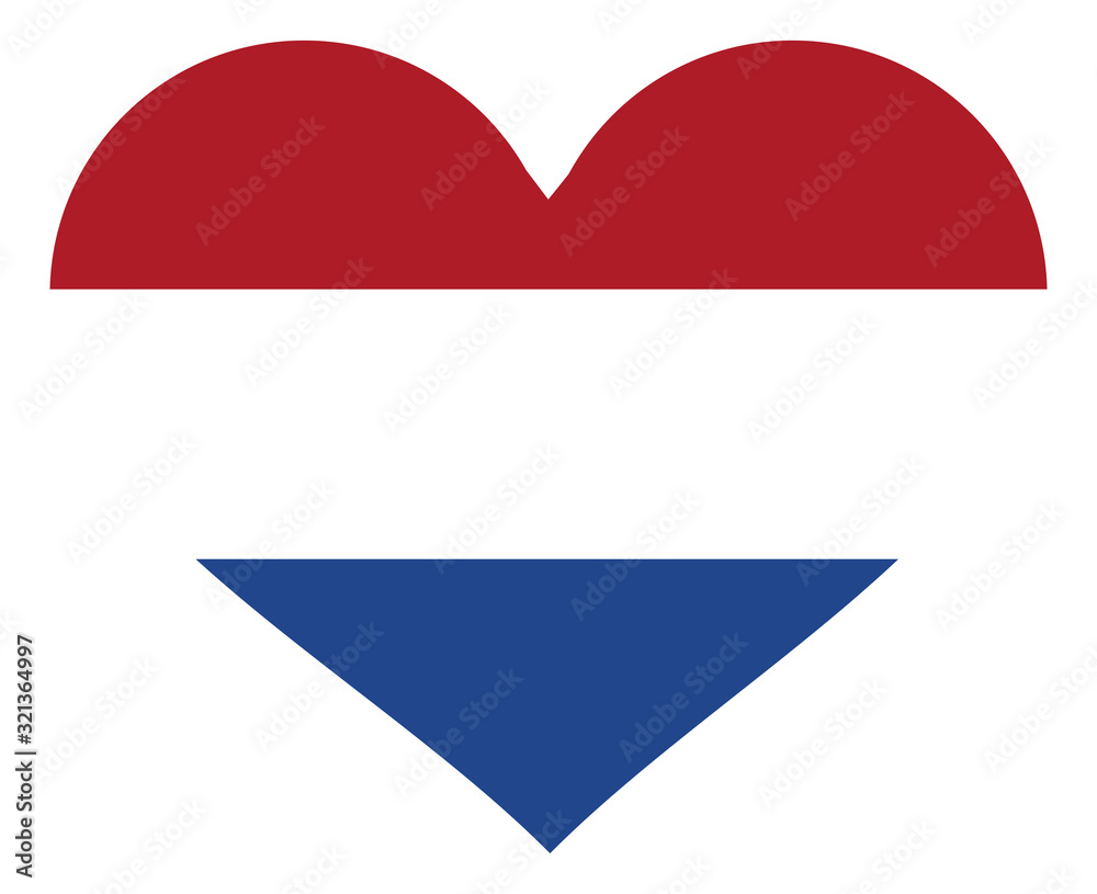Netherlands Flag heart Netherlands Flag heart